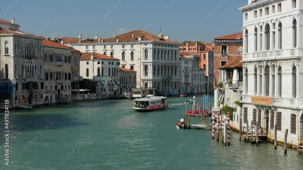 Time lapse of the Grand Canal, Venice, from Ponte dell'Accademia Time lapse of the Grand Canal, Venice, from Ponte dell'Accademia