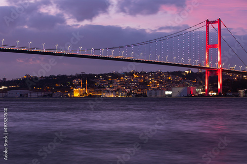 Bosphorus Bridge Drone Photo, Uskudar Istanbul Turkey