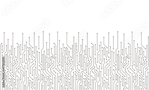Circuit Board texture Background, seamless pattern