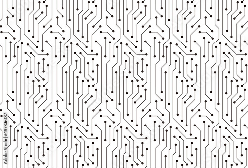 Circuit Board texture Background, seamless pattern