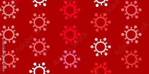 Light Pink vector texture with disease symbols.