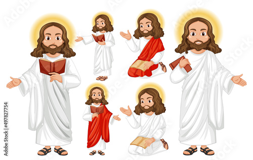 Holy man holding bible and pray