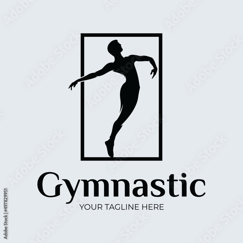 Fitness gymnastic logo design inspiration