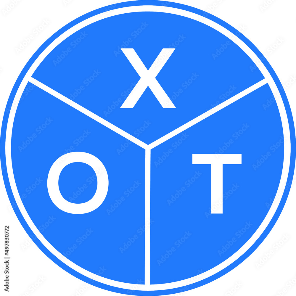 XOT letter logo design on white background. XOT creative circle letter logo concept. XOT letter design. XOT letter logo design on white background. XOT creative circle letter logo concept. XOT letter design.