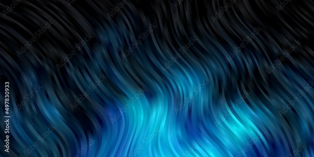 Dark BLUE vector template with curves. Dark BLUE vector template with curves.