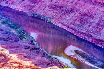 Sierkussen Paars Green River Canyonlands uitzicht Utah  © Bill Perry