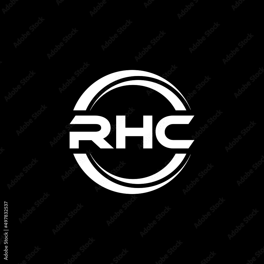 RHC letter logo design with black background in illustrator, vector logo modern alphabet font overlap style. calligraphy designs for logo, Poster, Invitation, etc. RHC letter logo design with black background in illustrator, vector logo modern alphabet font overlap style. calligraphy designs for logo, Poster, Invitation, etc.