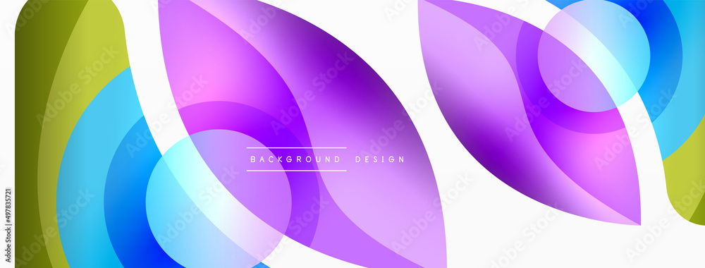 Abstract background with color geometric shapes. Beautiful minimal backdrop with round shapes circles and lines. Geometrical design. Vector illustration Abstract background with color geometric shapes. Beautiful minimal backdrop with round shapes circles and lines. Geometrical design. Vector illustration