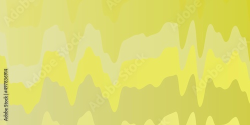Light Yellow vector template with curved lines.