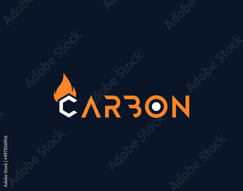 Word mark Creative, Simple Carbon Logo Design.