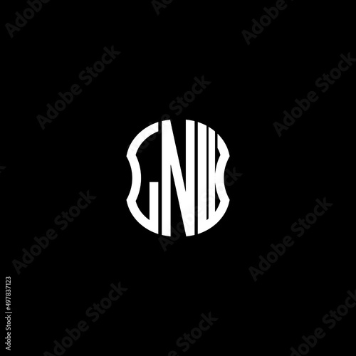 LNW letter logo creative design with vector graphic photo