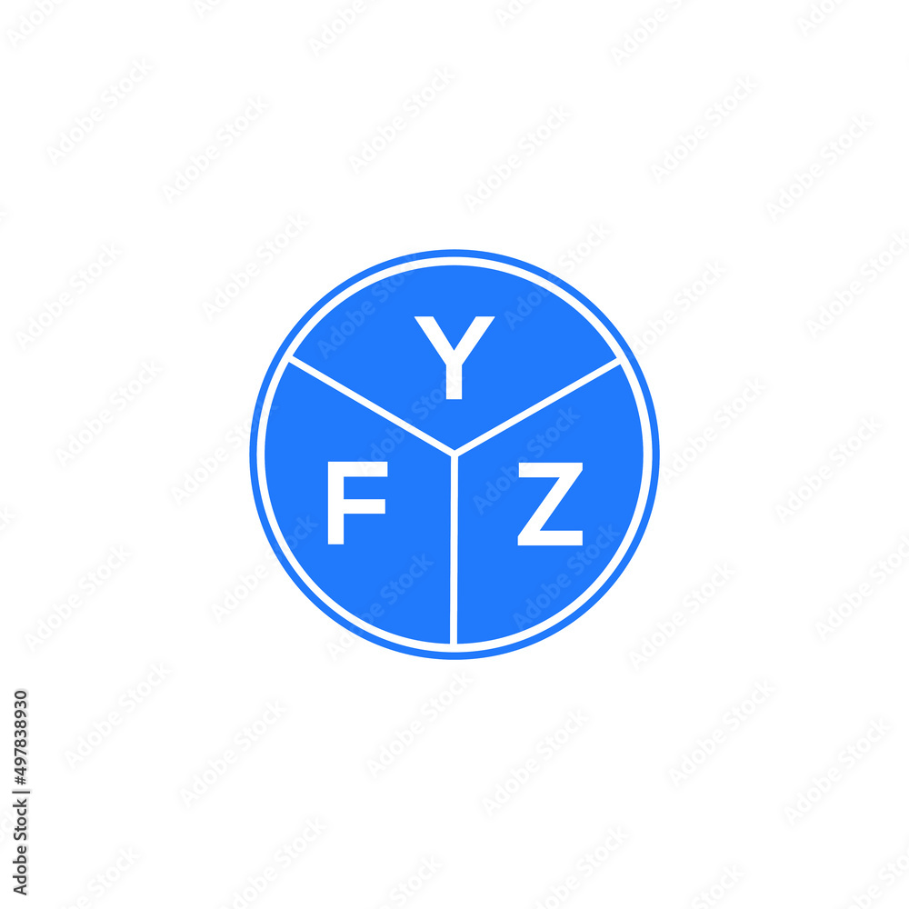 YFZ letter logo design on white background. YFZ creative circle letter logo concept. YFZ letter design. YFZ letter logo design on white background. YFZ creative circle letter logo concept. YFZ letter design.