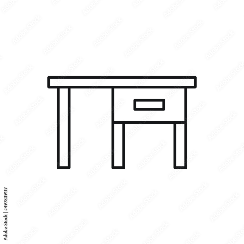 table office icon for website, symbol, presentation table office icon for website, symbol, presentation