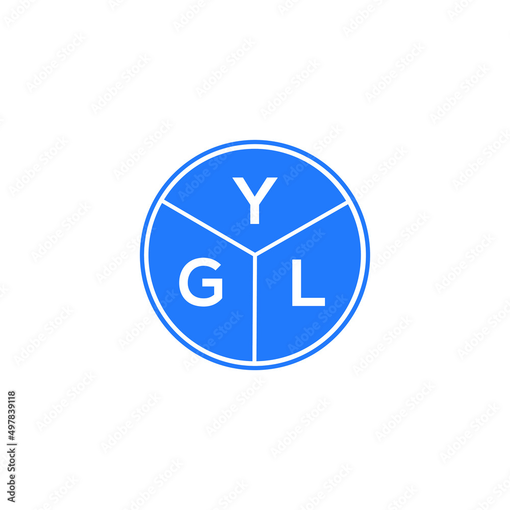 YGL letter logo design on white background. YGL creative circle letter logo concept. YGL letter design. YGL letter logo design on white background. YGL creative circle letter logo concept. YGL letter design.