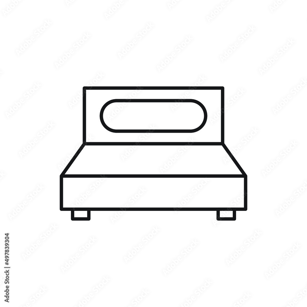 bed icon for website, symbol, presentation 