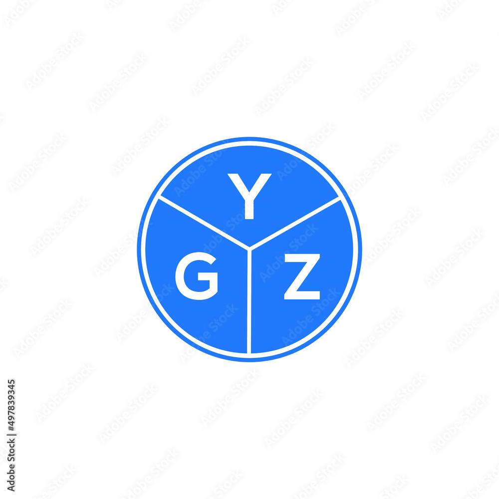 YGZ letter logo design on white background. YGZ creative circle letter logo concept. YGZ letter design. YGZ letter logo design on white background. YGZ creative circle letter logo concept. YGZ letter design.