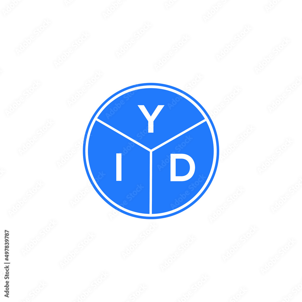 YID letter logo design on white background. YID creative circle letter logo concept. YID letter design. YID letter logo design on white background. YID creative circle letter logo concept. YID letter design.