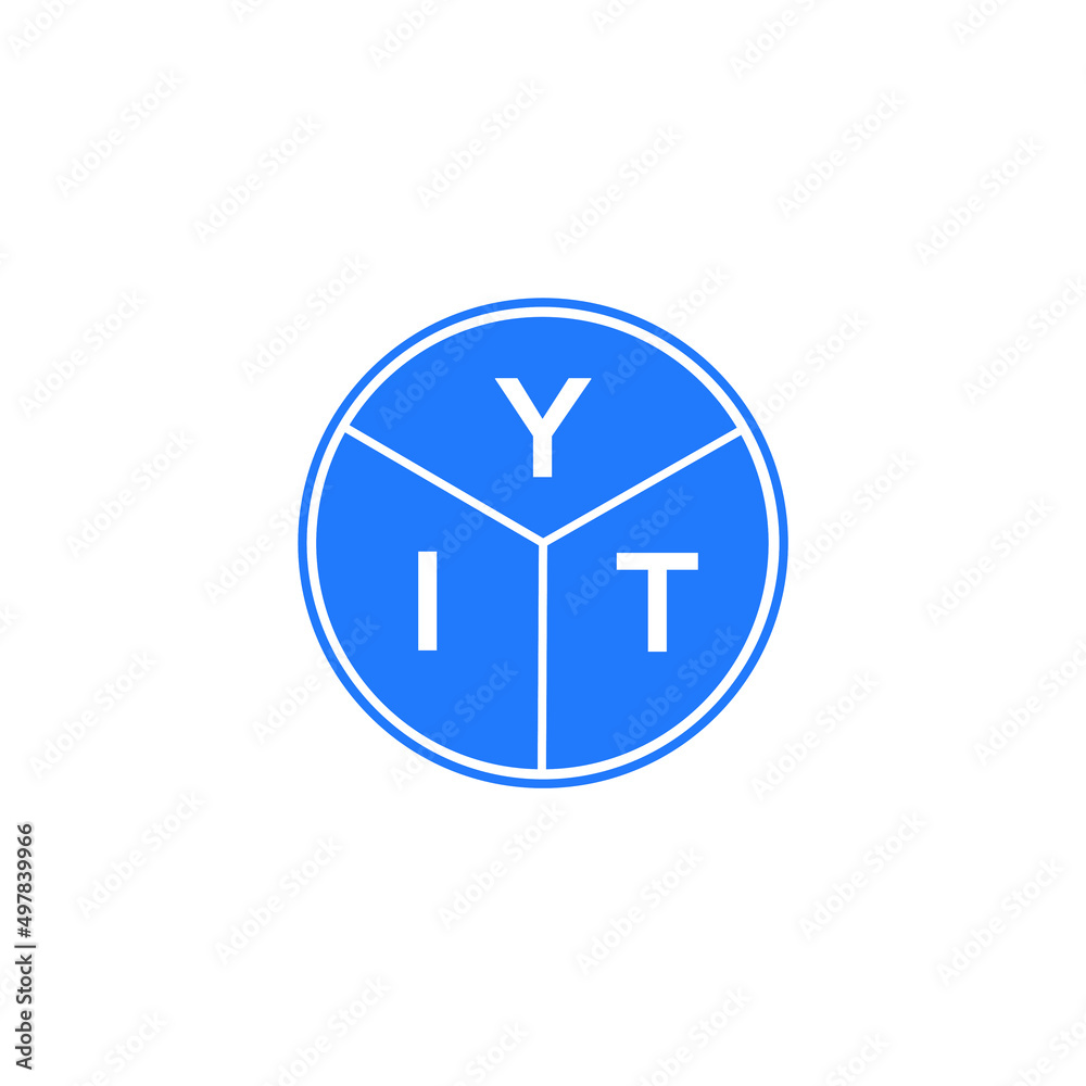 YIT letter logo design on white background. YIT creative circle letter logo concept. YIT letter design. YIT letter logo design on white background. YIT creative circle letter logo concept. YIT letter design.