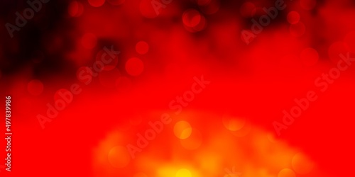 Light Red, Yellow vector texture with disks.