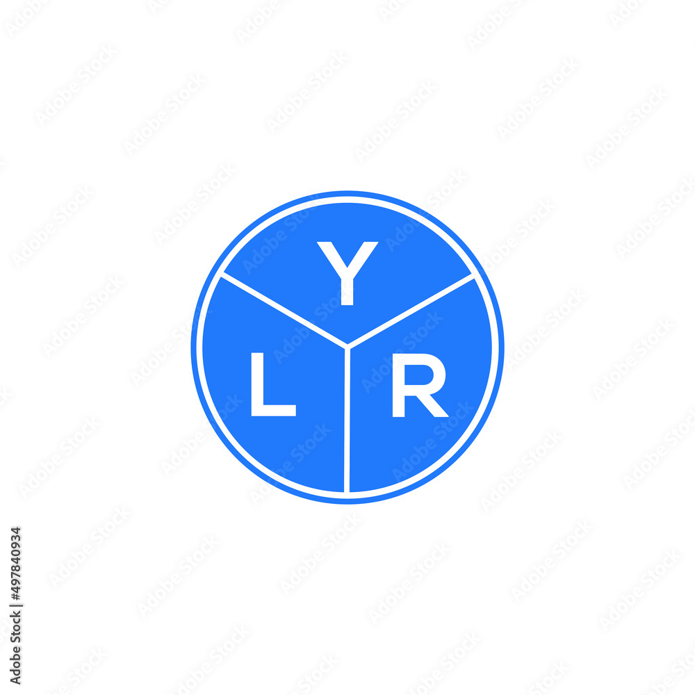 YLR letter logo design on white background. YLR creative circle letter logo concept. YLR letter design. YLR letter logo design on white background. YLR creative circle letter logo concept. YLR letter design.