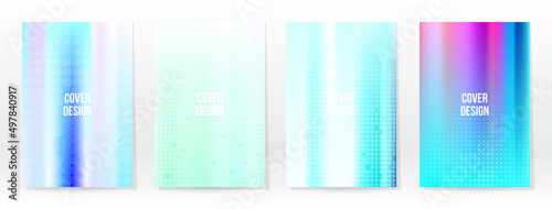 Holographic Poster Set Iridescent Technology Cover