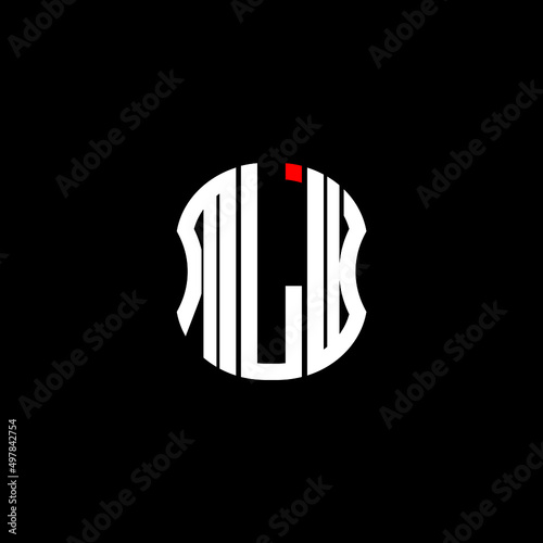 MLW letter logo creative design with vector graphic photo