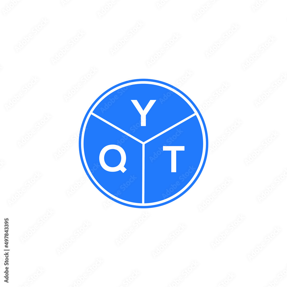 YQT letter logo design on white background. YQT creative circle letter logo concept. YQT letter design. YQT letter logo design on white background. YQT creative circle letter logo concept. YQT letter design.