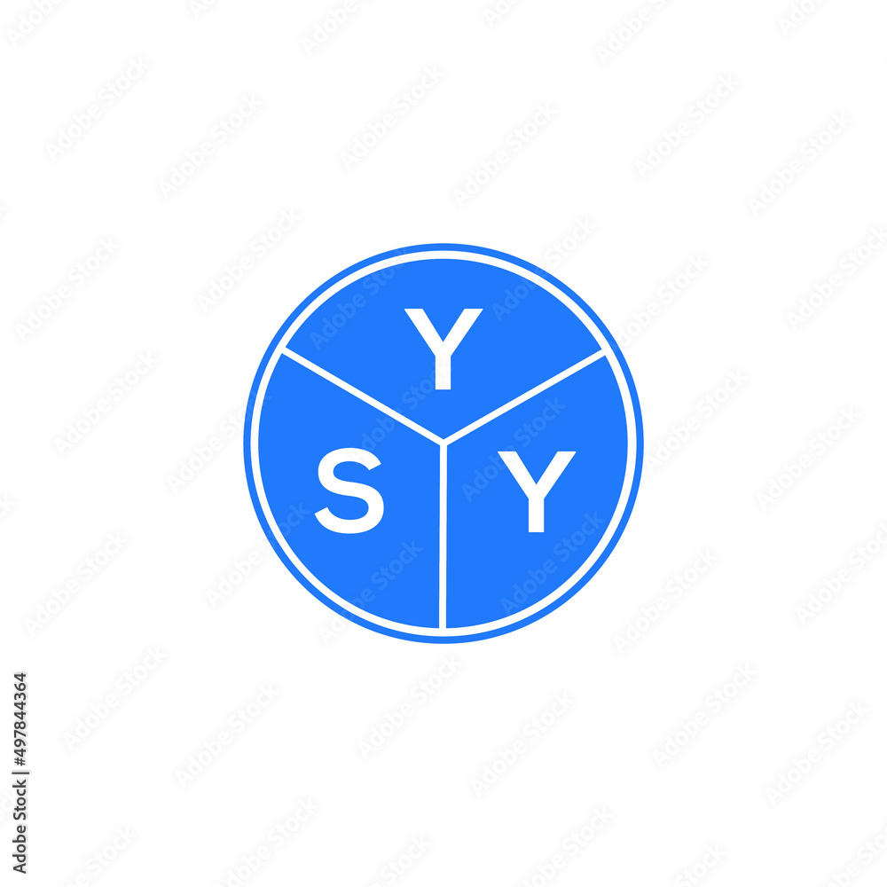 YSY letter logo design on white background. YSY creative circle letter logo concept. YSY letter design. YSY letter logo design on white background. YSY creative circle letter logo concept. YSY letter design.
