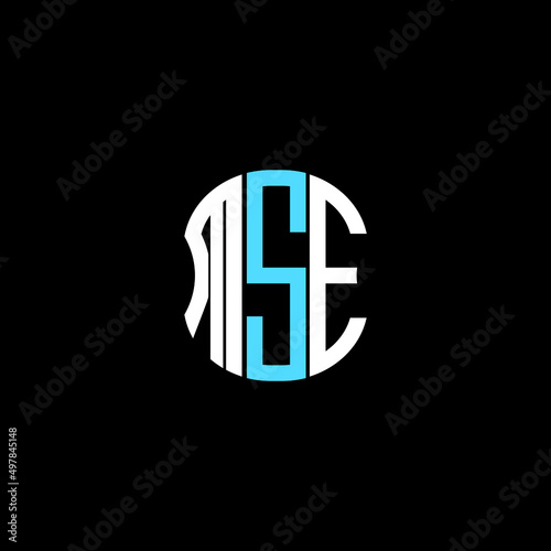 MSE letter logo creative design with vector graphic photo