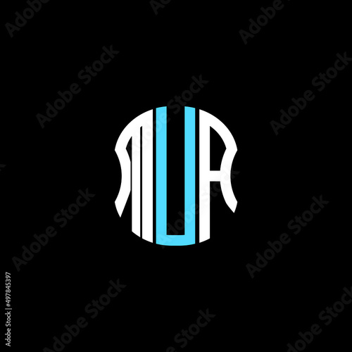 MUA letter logo creative design with vector graphic