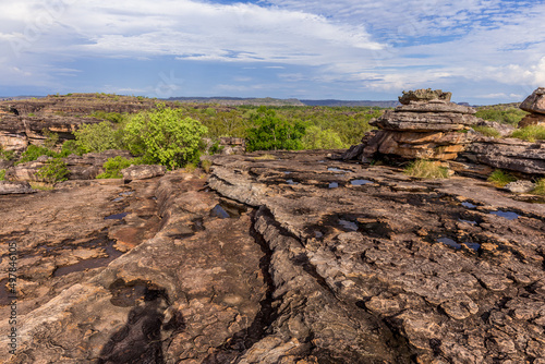 View of the plain at the foot of Ubirr Rock, Australia