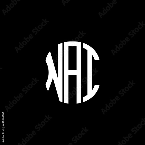 NAI letter logo creative design with vector graphic