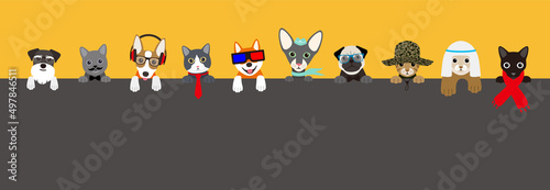 Portrait of animals, wearing something, cool style, cosplay