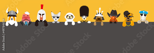 Portrait of animals, wearing something, cool style, cosplay