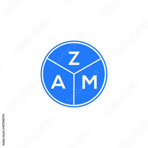 Free Download ZAM letter logo design on white background. ZAM  creative circle letter logo concept. ZAM letter design.
 - GFXLoad