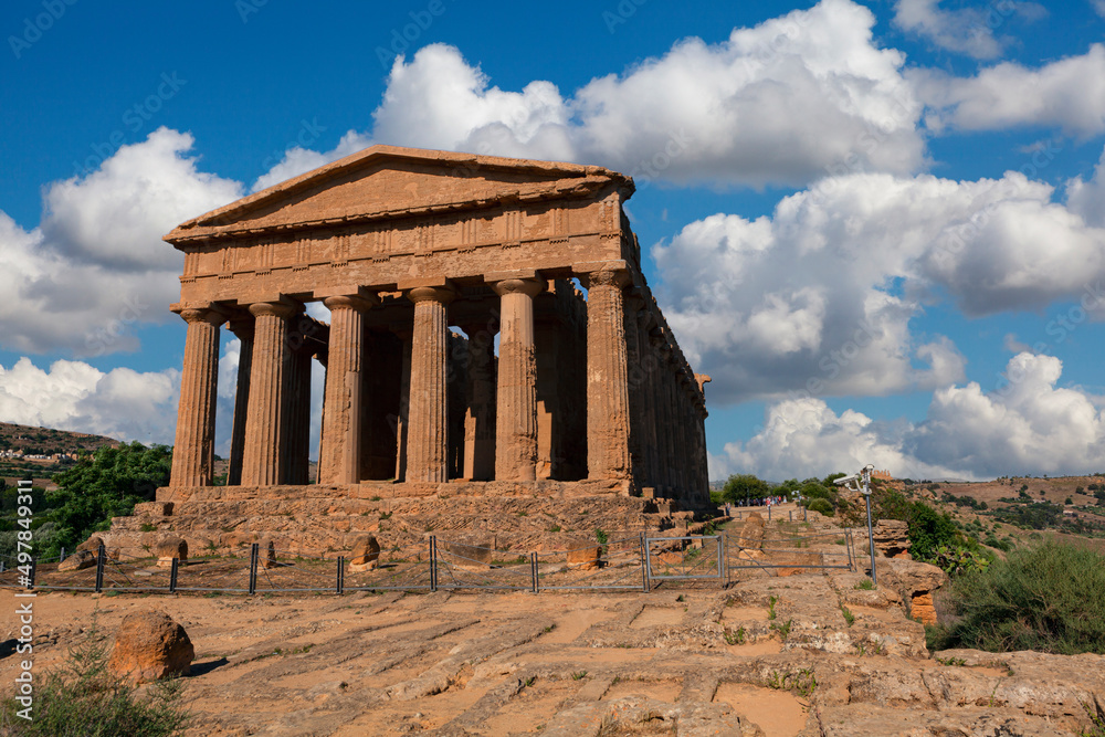The Temple of Concordia  is an ancient Greek temple in Agrigento  on  Sicily, Italy.