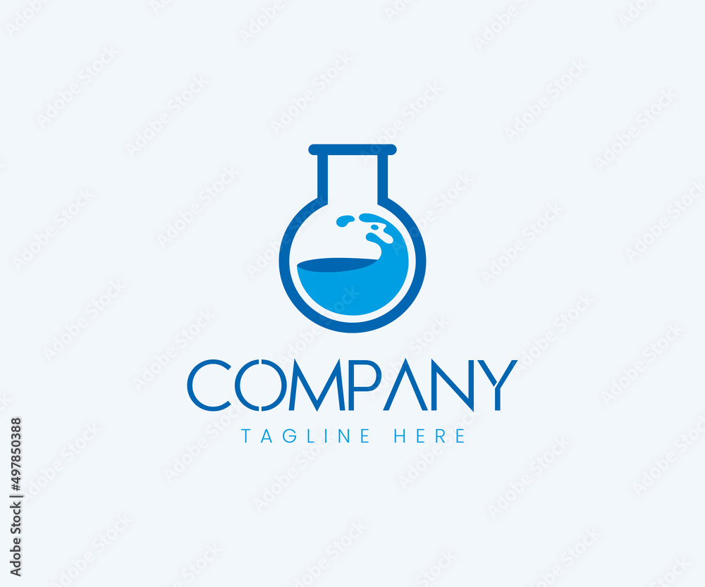 Lab Logo Design Template. Laboratory Logo Design Vector Template. Lab Logo Design Template. Laboratory Logo Design Vector Template.