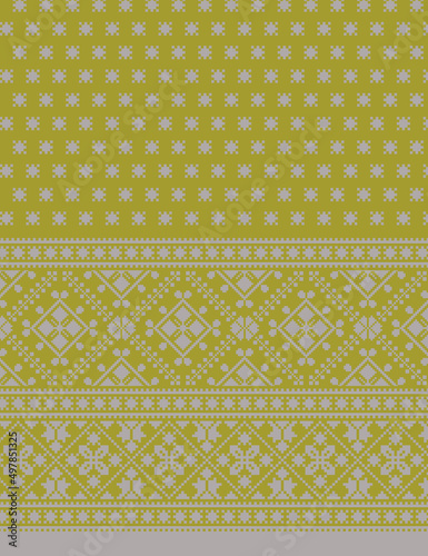 pattern seamless decoration wallpaper design texture floral art style geometric Textile