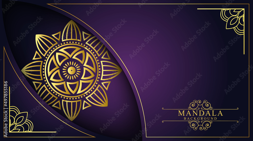 Luxury mandala background with golden arabesque pattern Arabic Islamic east style. Ramadan Style Decorative mandala. Mandala for print, poster, cover, flyer, royal