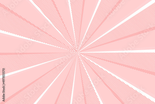 ストライプと放射線パステル背景　Radial abstract background ray with stripe patterns