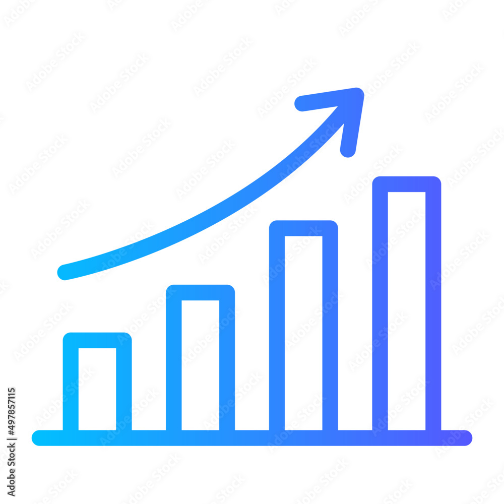growth gradient icon