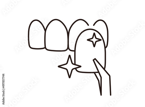 Dental Veneers Icon, Design Concept, porcelain veneer laminate