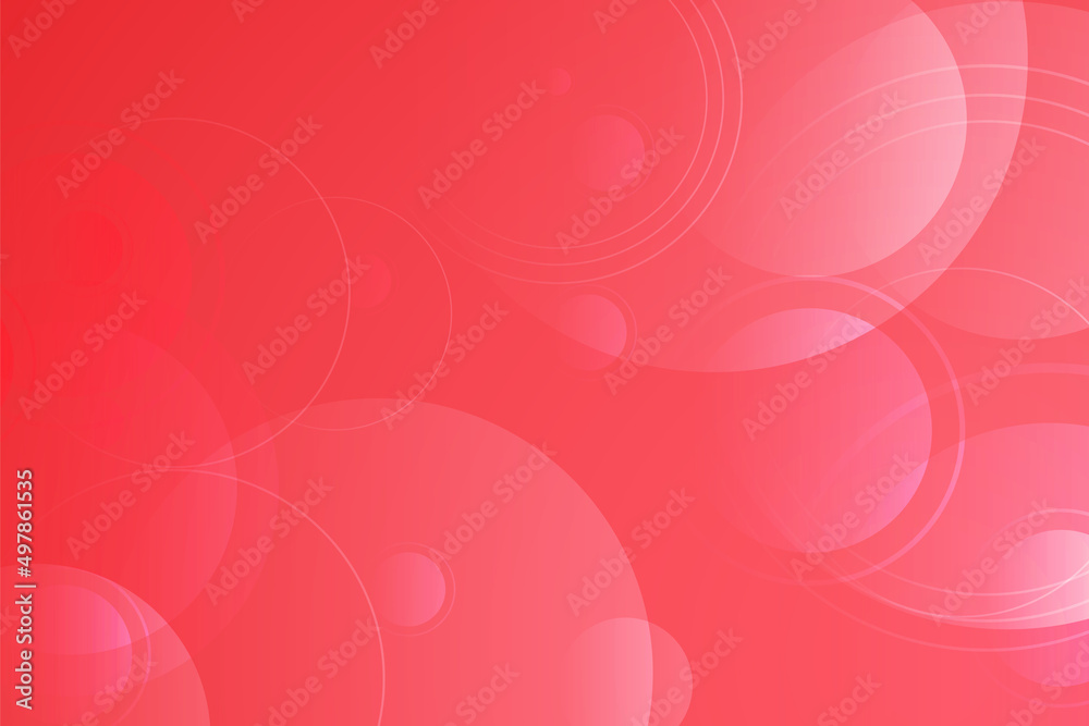 Minimalist red gradient circle background