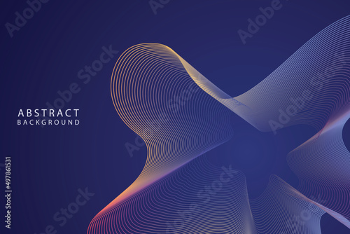 Abstract motion wave gradient line background
