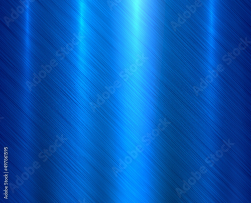 Metal blue texture background, brushed metallic texture