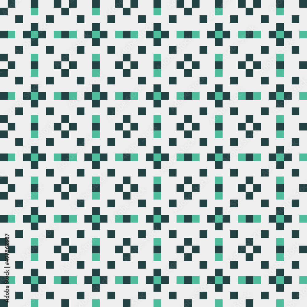 Fototapeta premium Abstract Cross Pattern generative computational art illustration