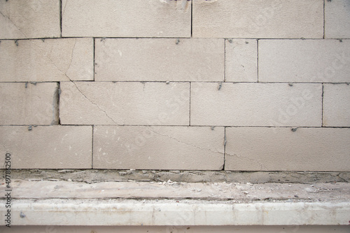 lightweight brick wall The subsidence caused cracking and collapse