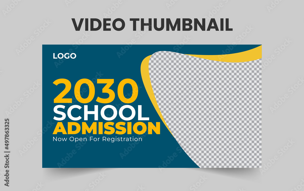 Kids School Admission Video Thumbnail Template Education Video kids-school-admission-video-thumbnail-template-education-video