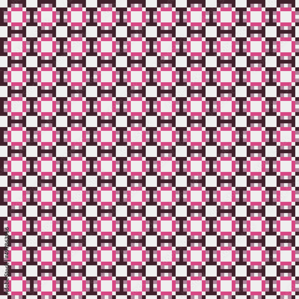 Fototapeta premium Abstract Cross Pattern generative computational art illustration