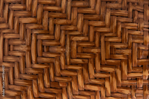 Texture and patterns with bamboo basket backgroun.